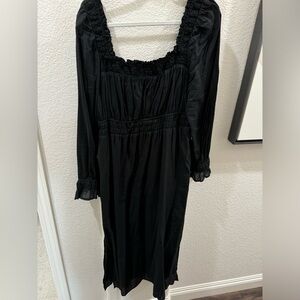 Long sleeve cotton dress